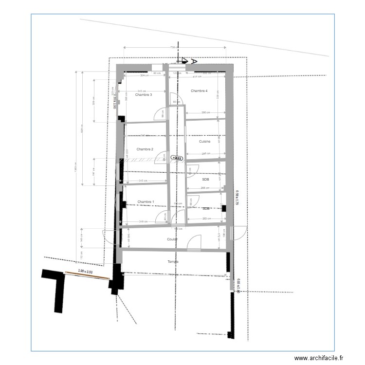 Chambres asso ferme v3 test. Plan de 0 pièce et 0 m2