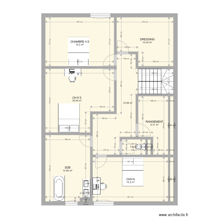 Brusvily Etage PRO4. Plan de 0 pièce et 0 m2
