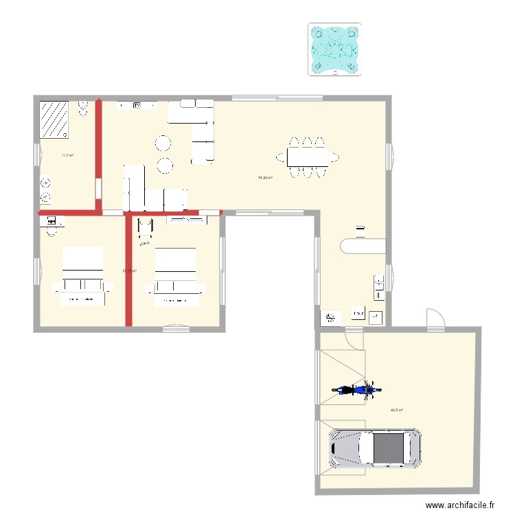 cube1. Plan de 0 pièce et 0 m2