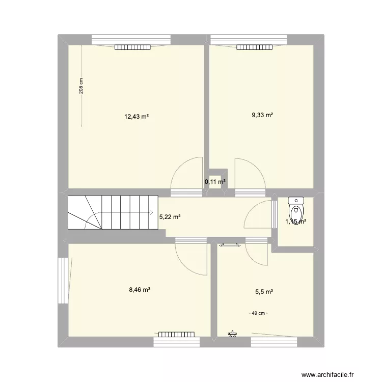 Etage - &Eacute;lectricit&eacute;. Plan de 
