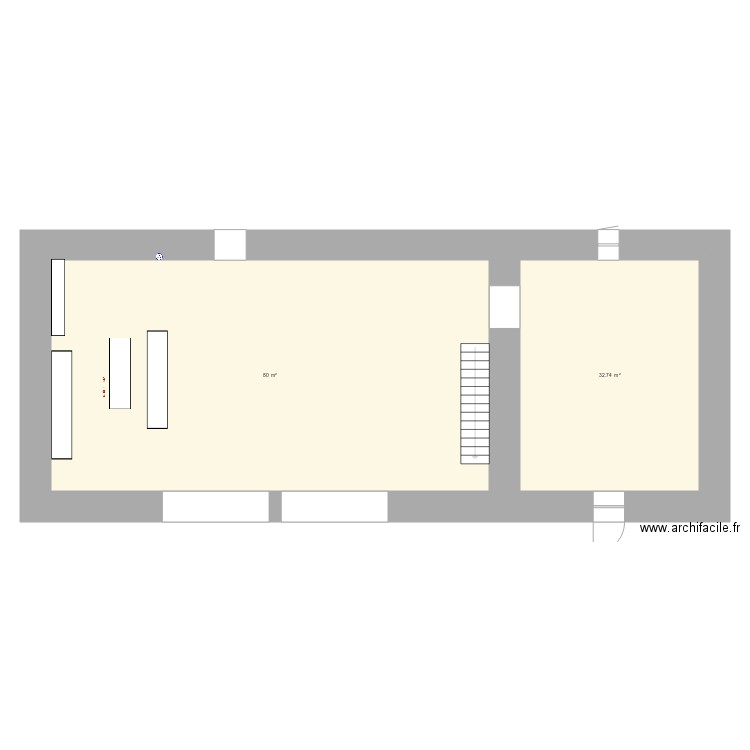 atelier. Plan de 0 pièce et 0 m2