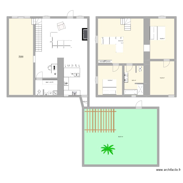 PROJECTION. Plan de 0 pièce et 0 m2