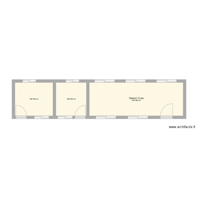 Etage + Salle de crise. Plan de 0 pièce et 0 m2