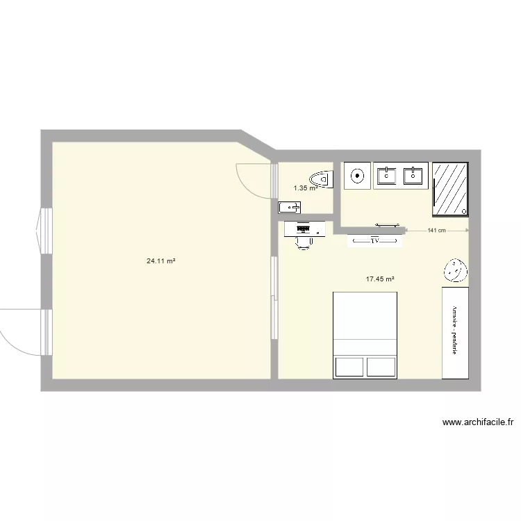 roger brun t2 5. Plan de 