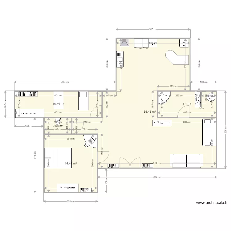 maison antoine af . Plan de 