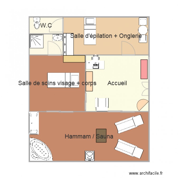 institut. Plan de 0 pièce et 0 m2