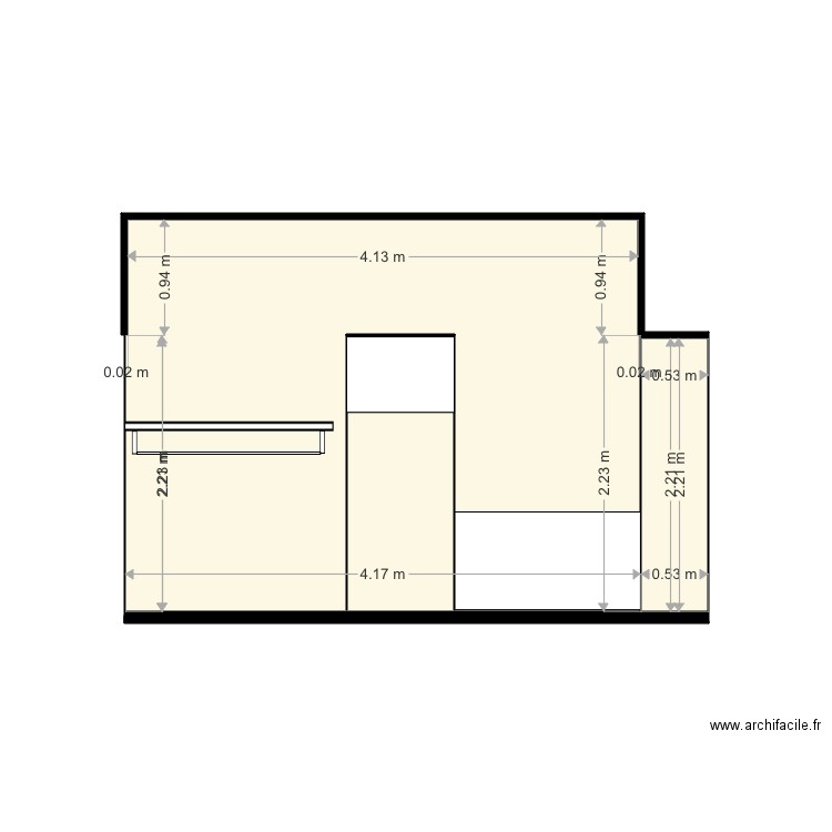 COUPE BUANDERIE COTATION BON. Plan de 0 pièce et 0 m2