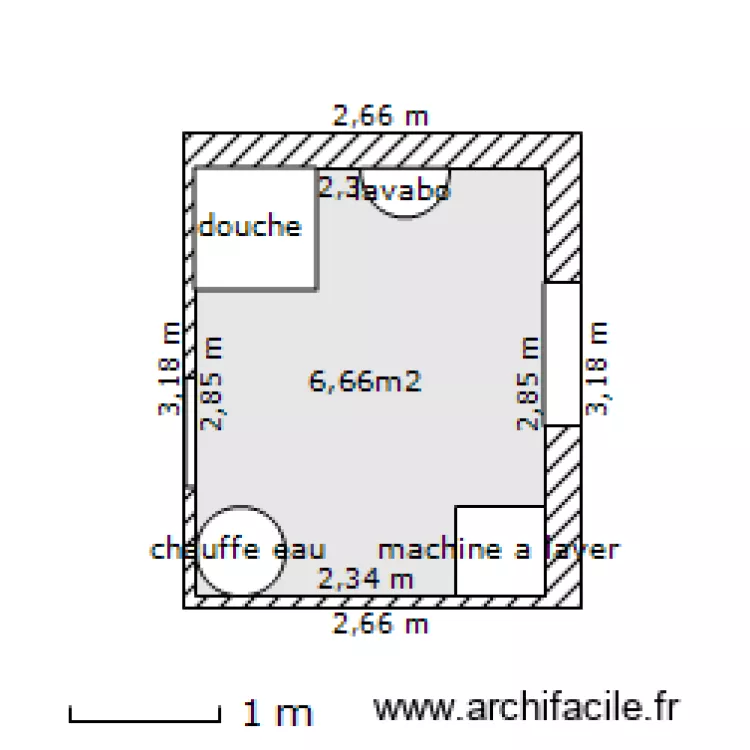 salle de bain. Plan de salle de bain. Plan de