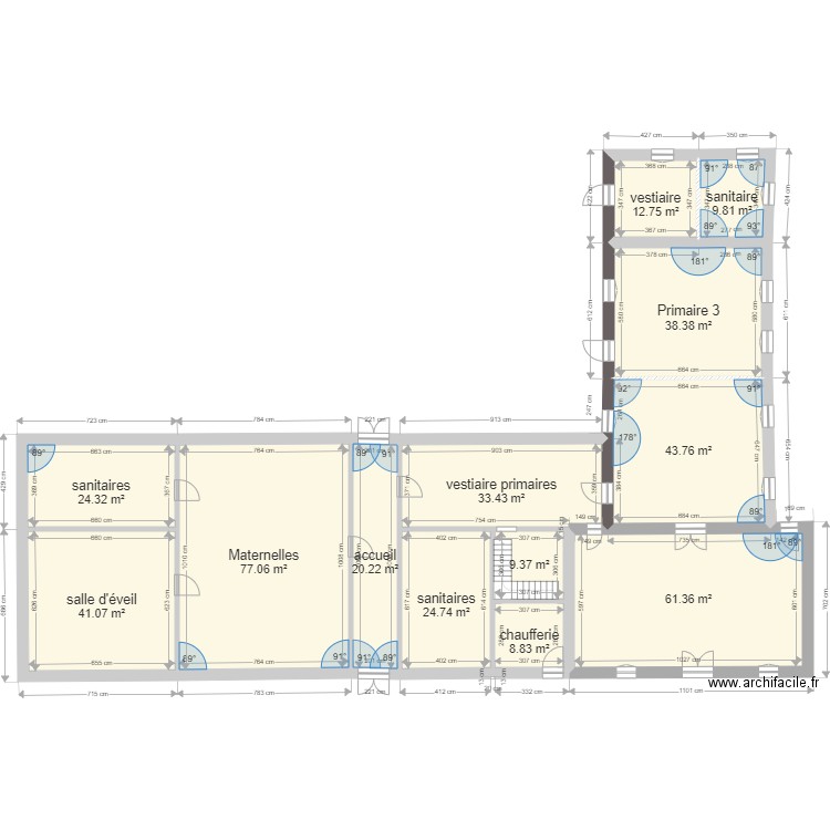 ecole v5. Plan de 0 pièce et 0 m2