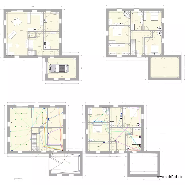 maison. Plan de 