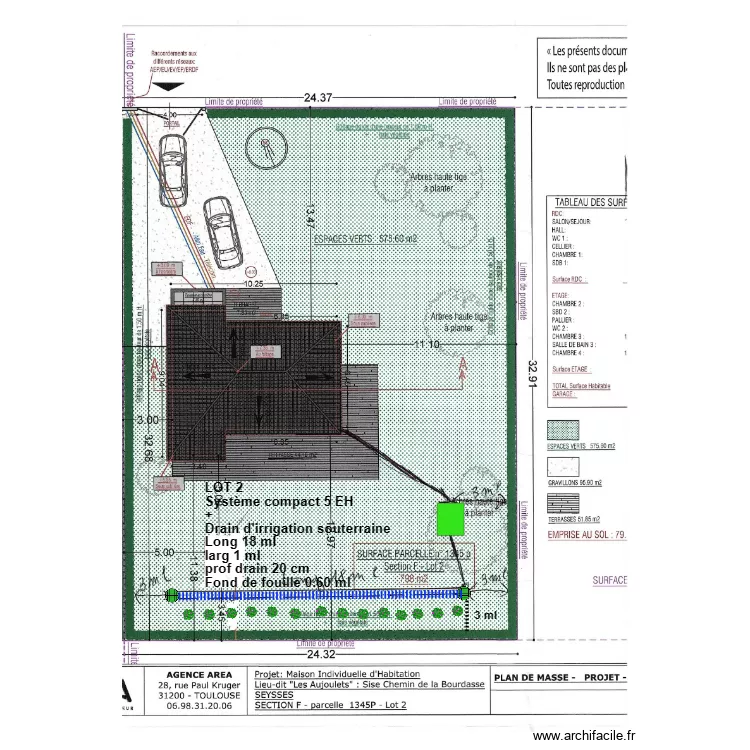 SCI Wintson plan masse lot2. Plan de 