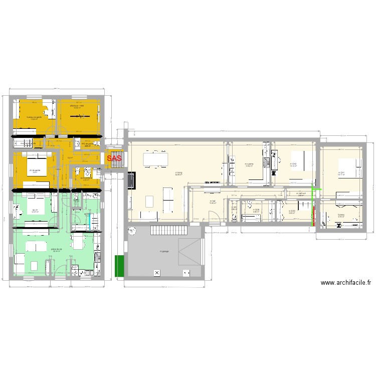 maison  annexe garde et appart 1 ch. Plan de 0 pièce et 0 m2