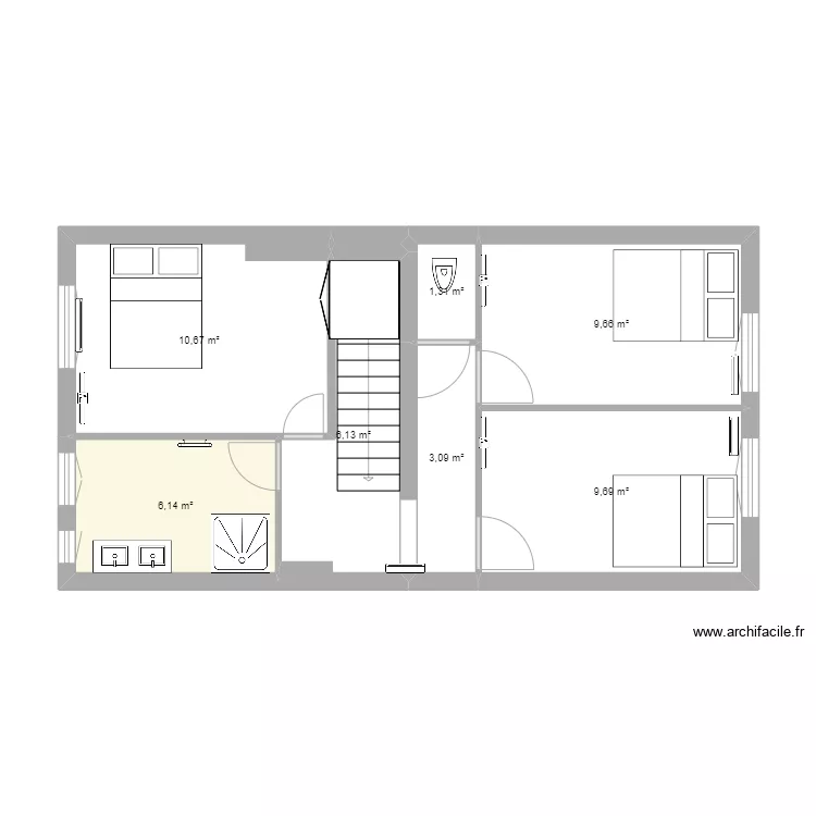roussay etage. Plan de 