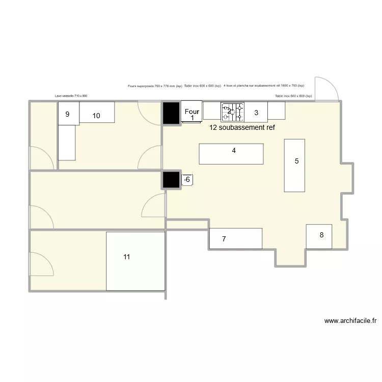 Plan cuisine. Plan de Plan cuisine. Plan de