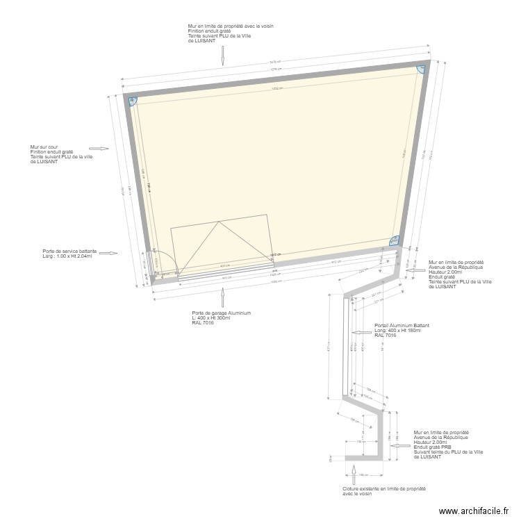 PLAN GARAGE LUISANT 04 MAI 2020 . Plan de 0 pièce et 0 m2