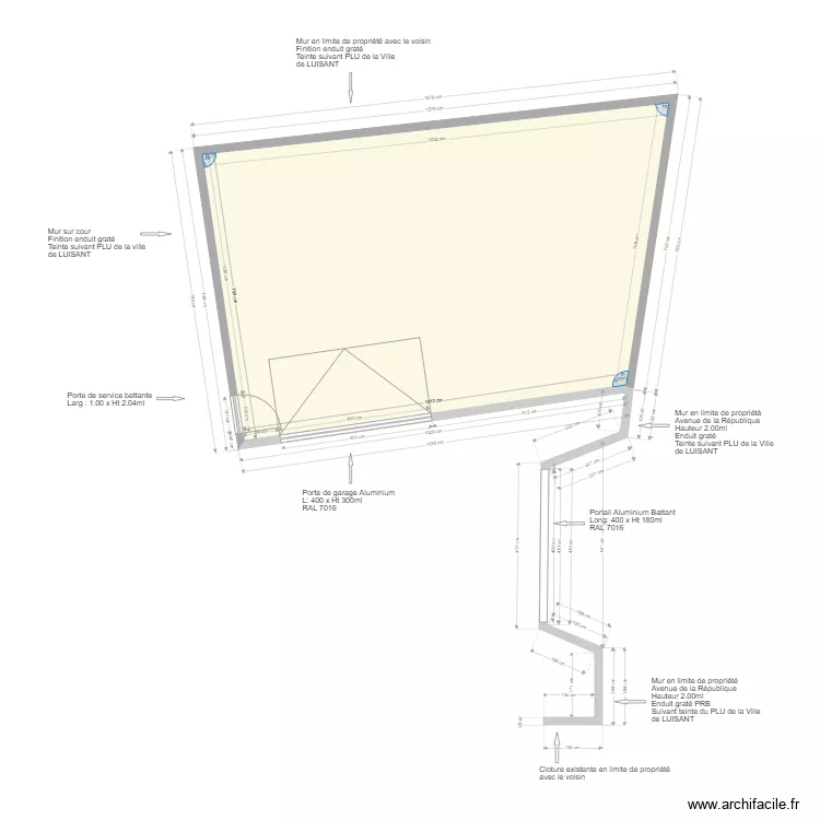 PLAN GARAGE LUISANT 04 MAI 2020 . Plan de 