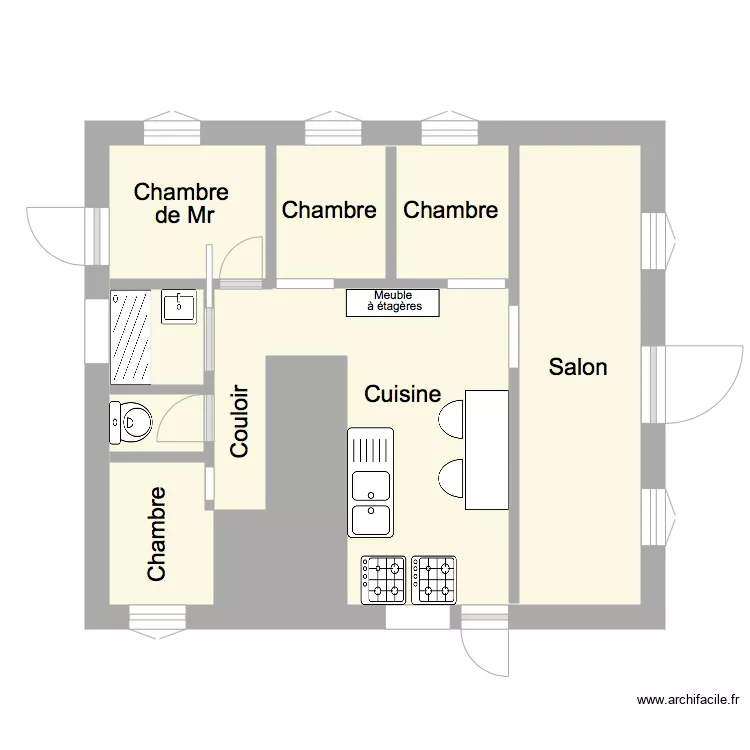 maison 2. Plan de 