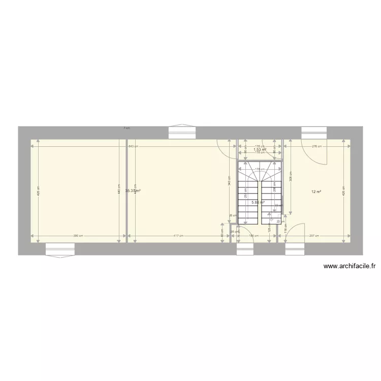 PLAN 1er ETAGE GOUILLARD. Plan de 