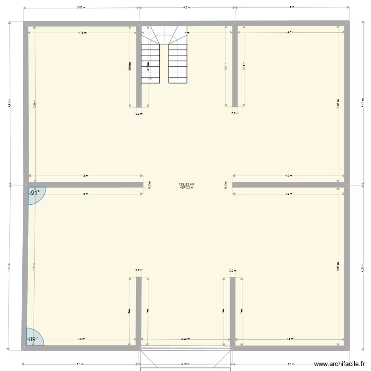 sousol 14x14. Plan de sousol 14x14. Plan de