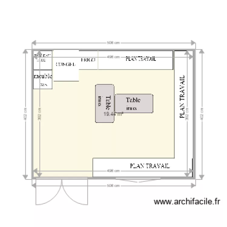 SNACK PORT VIRIGNIN. Plan de 