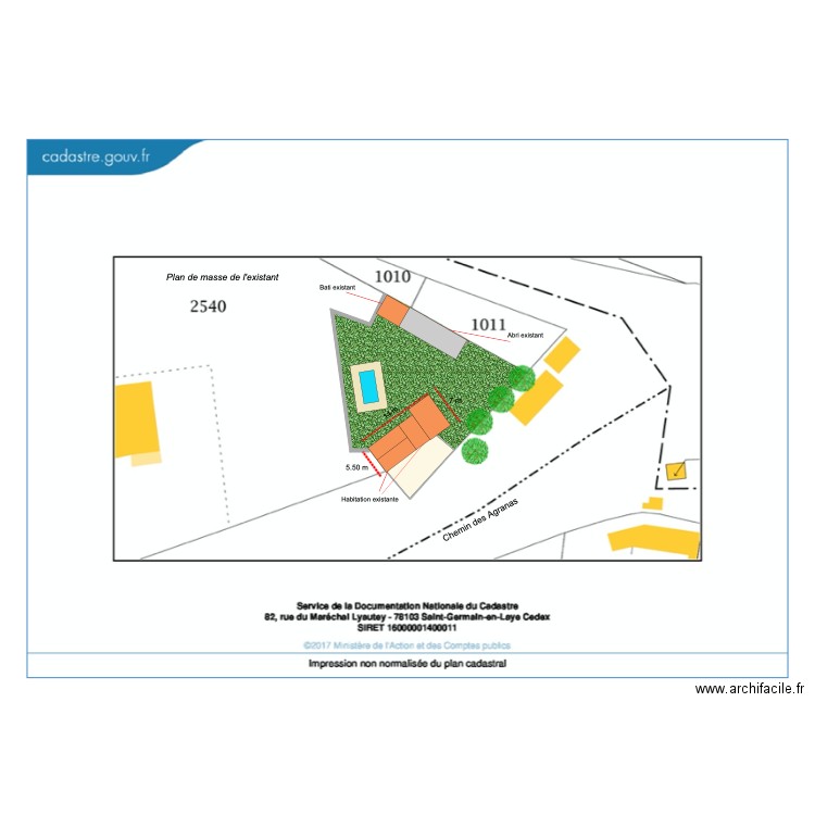 plan de masse schema texte. Plan de 0 pièce et 0 m2