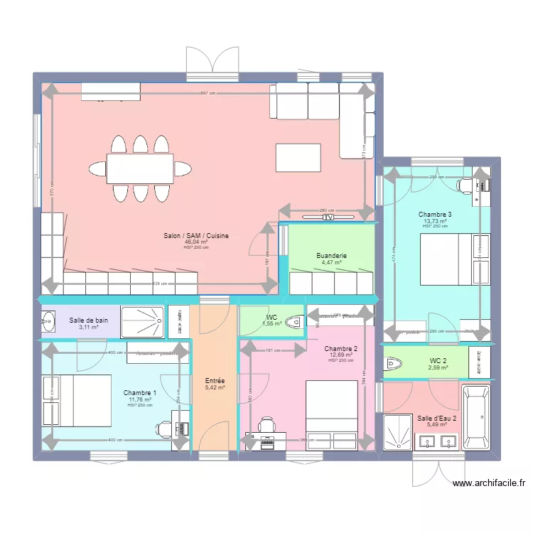 PETIT POINCARE PROJET. Plan de 