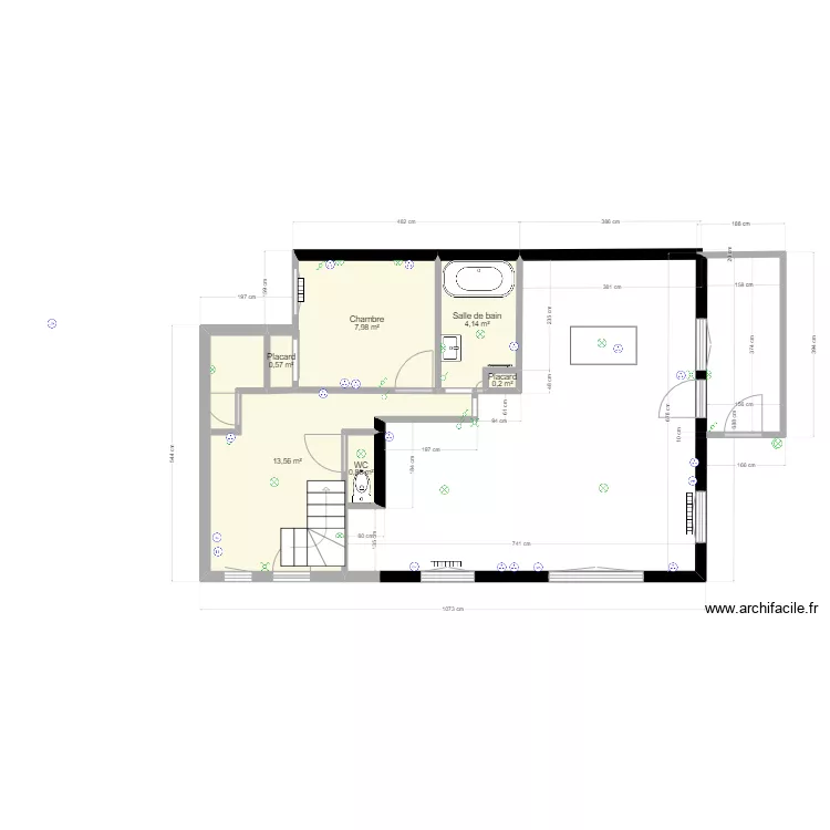 maison. Plan de 