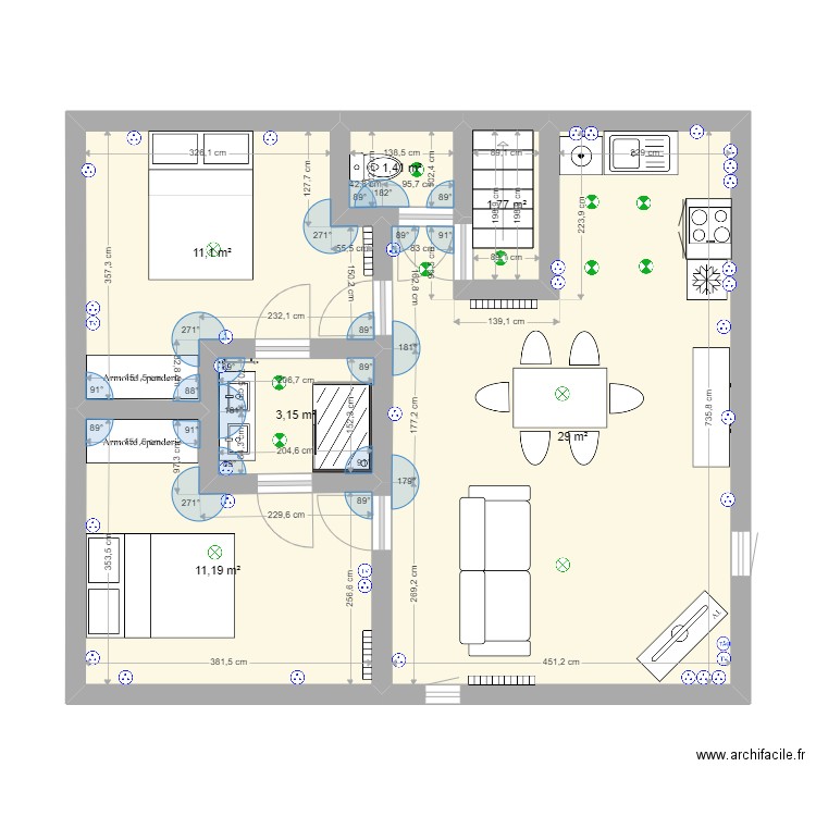 LAON R+3. Plan de 0 pièce et 0 m2