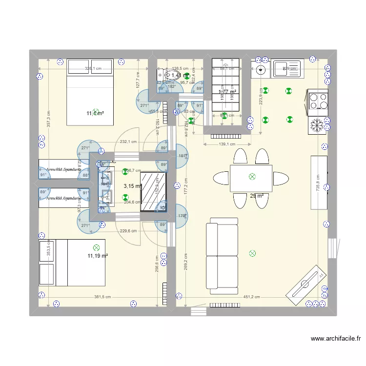 LAON R+3. Plan de 