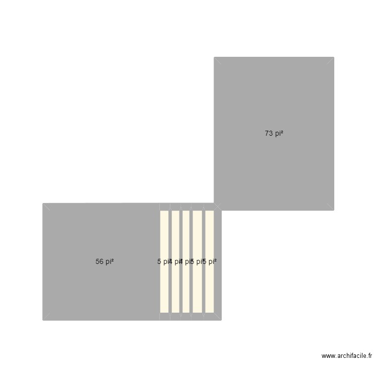 pergola. Plan de 7 pièces et 14 m2