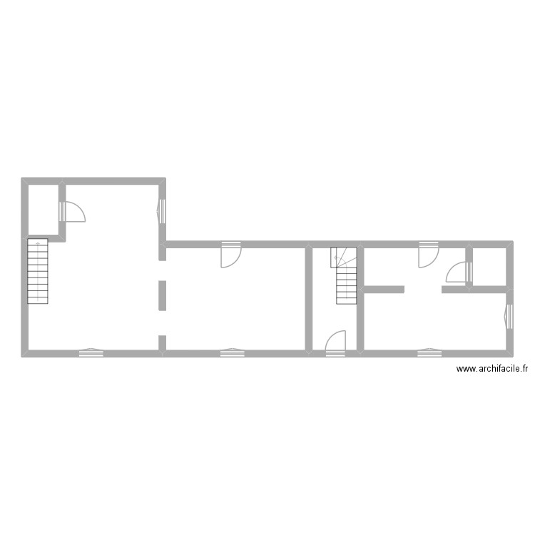 DELIGEON. Plan de 5 pièces et 88 m2