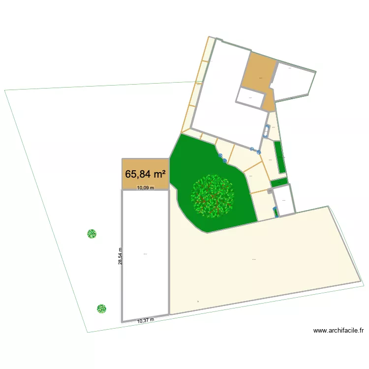 maison manifon. Plan de 21  et 1554 m²