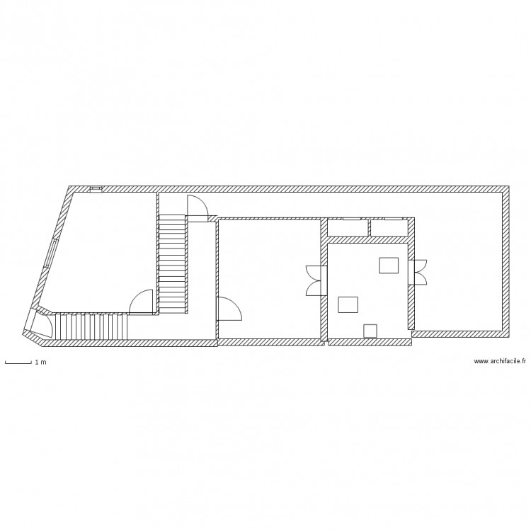 Plan d'EVACUATION 7 r.FIGUIERE 1er etage. Plan de 0 pièce et 0 m2