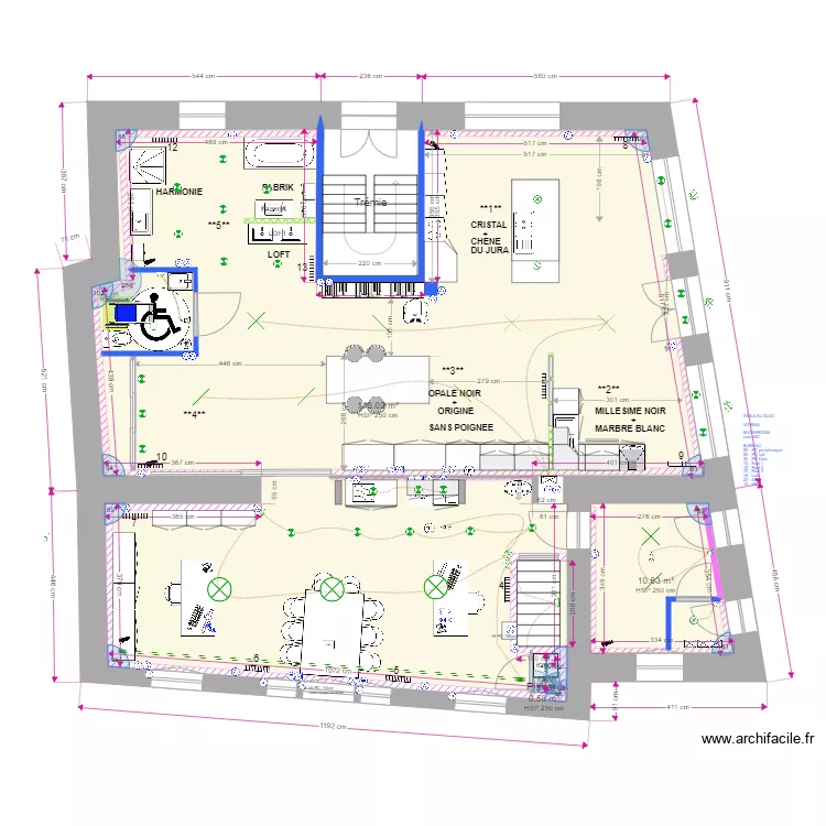 MARMONTEL RDC Bureaux Showroom V4 Nu. Plan de MARMONTEL RDC Bureaux Showroom V4 Nu. Plan de