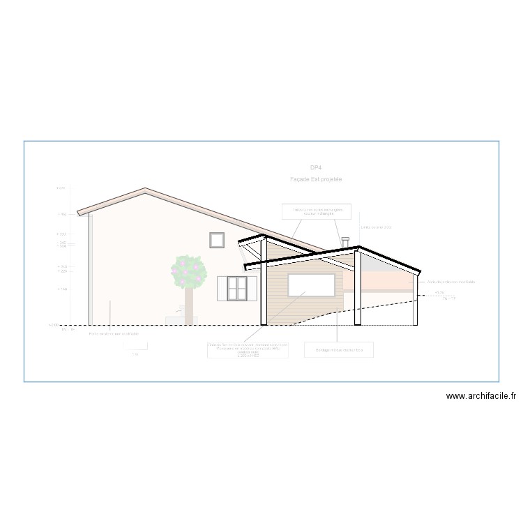 Plan de coupe est. Plan de 0 pièce et 0 m2