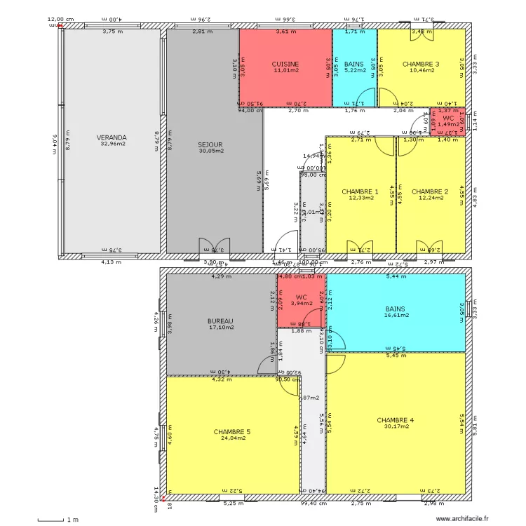 Maison. Plan de 