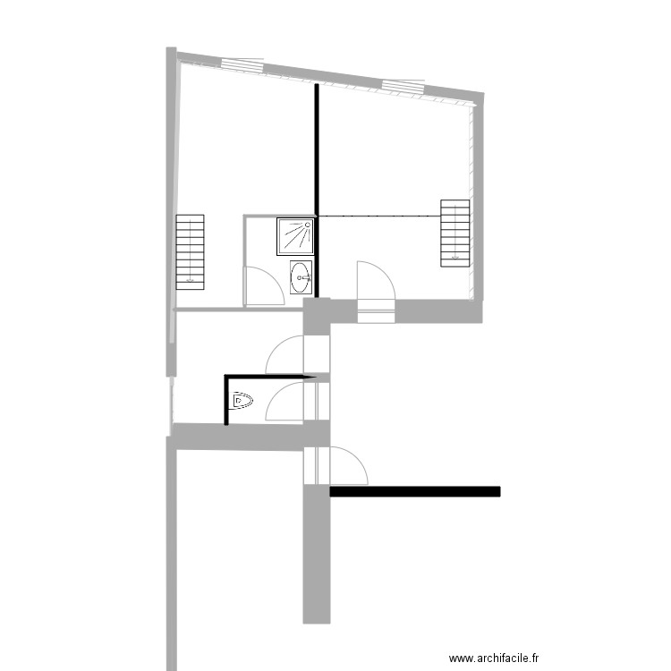 Etage Ruine. Plan de 0 pièce et 0 m2