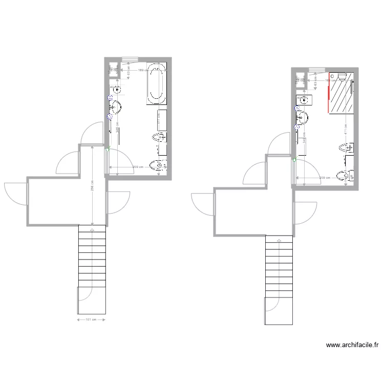 sicard briouden sdb. Plan de 