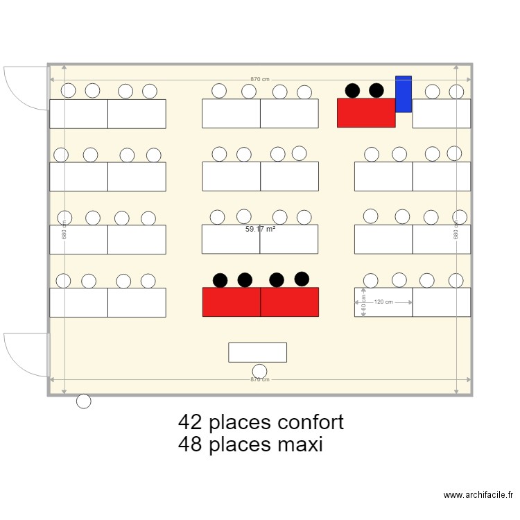 etsup Montsouris salle 32. Plan de 0 pièce et 0 m2