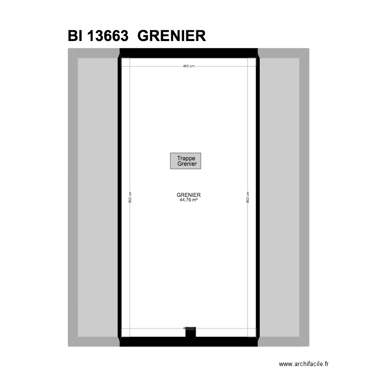 BI 13663. Plan de 28 pièces et 415 m2