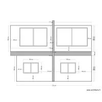 Plan Fa&ccedil;ade Nord Ouest