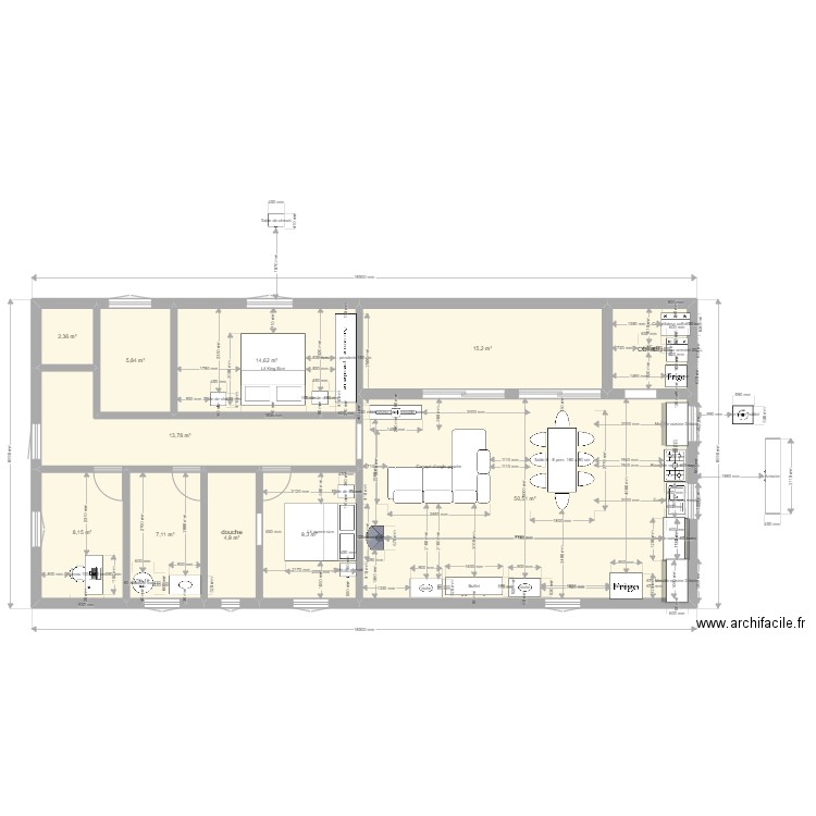 maison 2022 9. Plan de 11 pièces et 137 m2