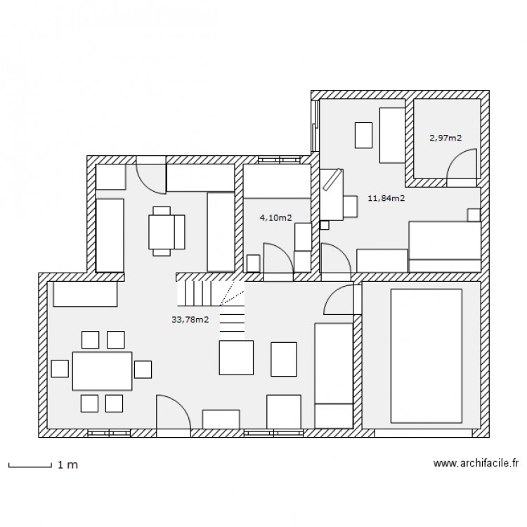 Maison Bernay. Plan de 0 pièce et 0 m2