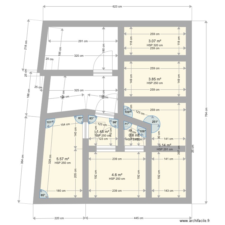 Plan Premier etage . Plan de 0 pièce et 0 m2