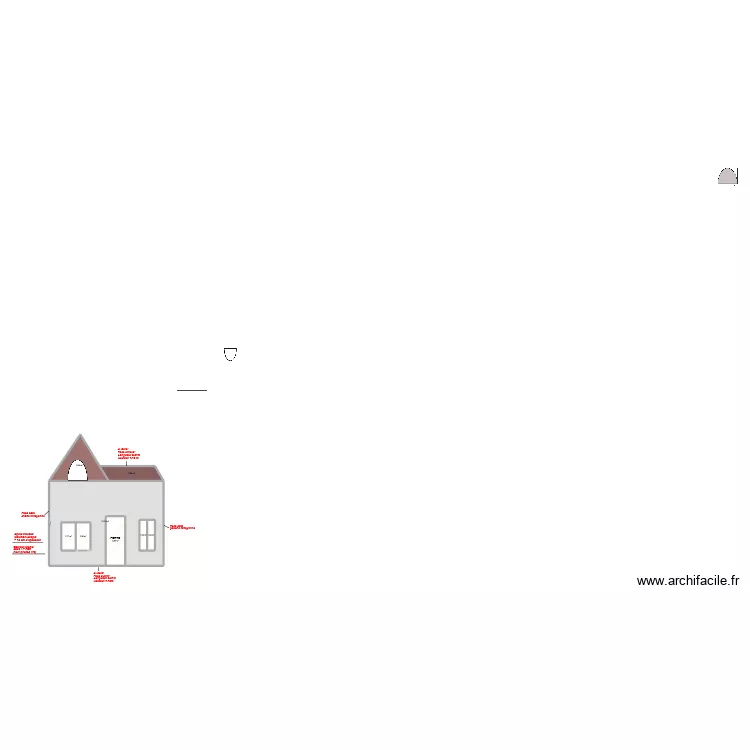 Maison 00AD0255. Plan de 