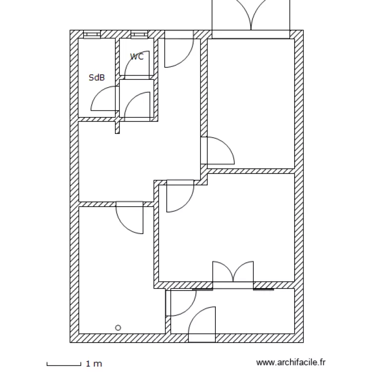maison RDC. Plan de 