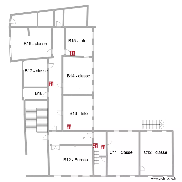 Résédas BC niv 1 Electricité. Plan de Résédas BC niv 1 Electricité. Plan de