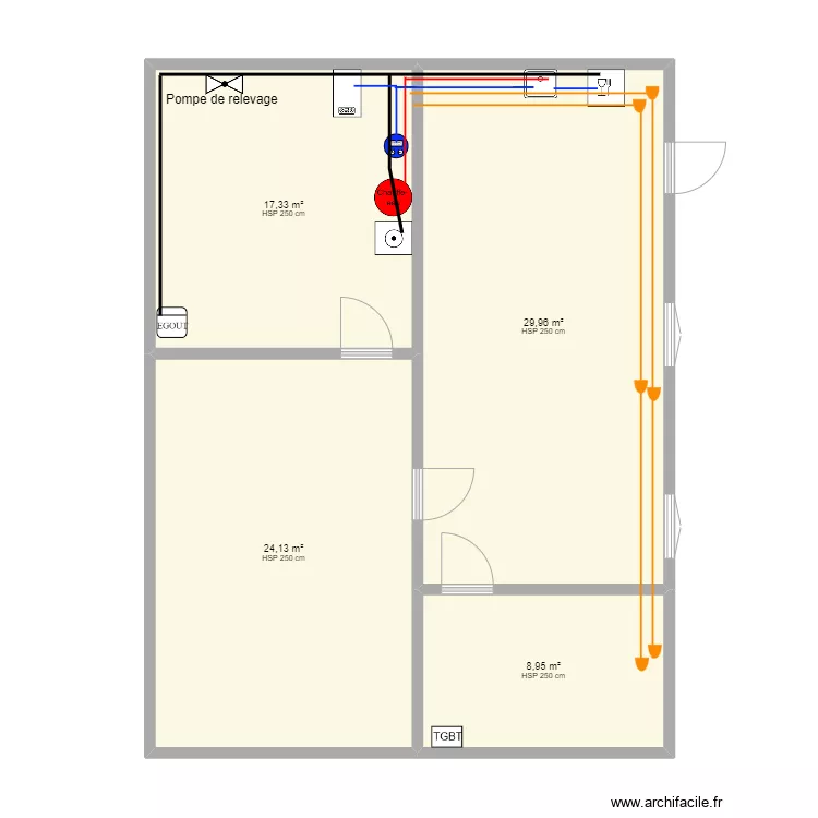 KLEIN - Chauffage + ES. Plan de 