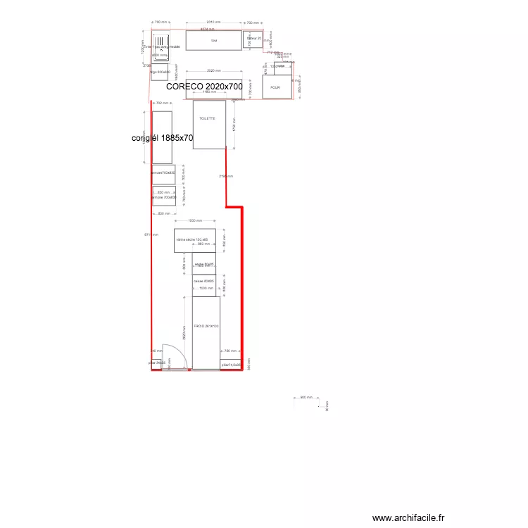 BOUTIQUE BIS. Plan de 