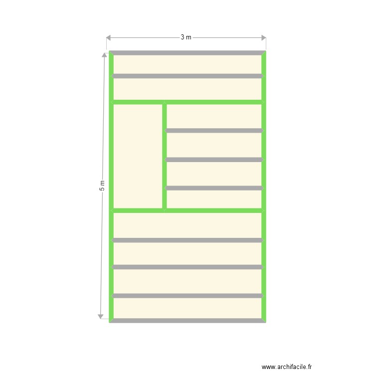 mezzanine. Plan de 0 pièce et 0 m2